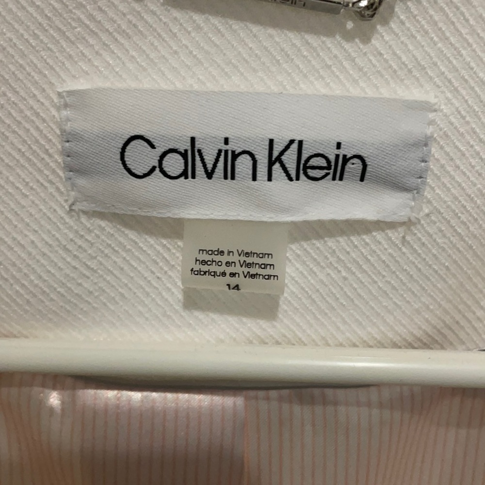 White Calvin Klein blazer
